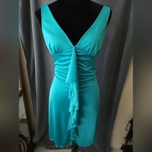 Teal Strapless Dress